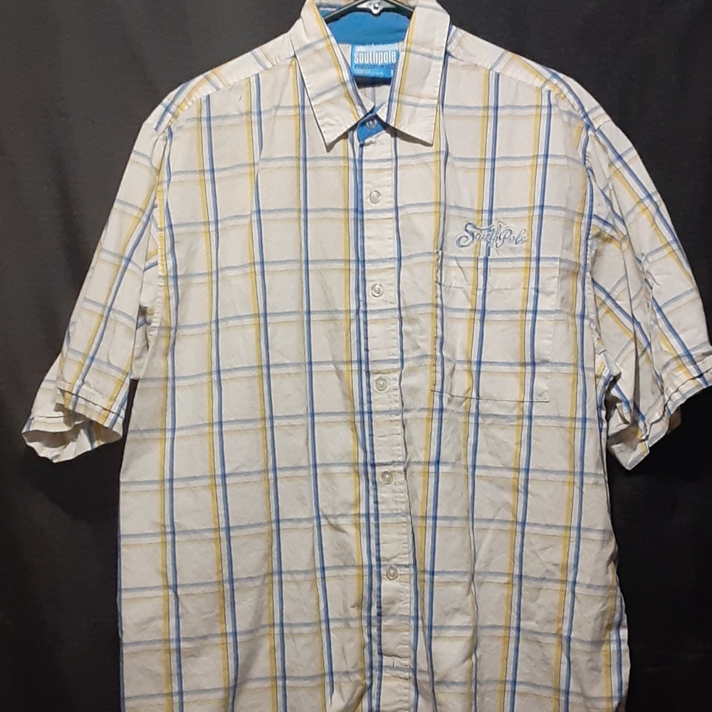 Southpole button down short sleeve shirt